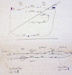 The second wiring diagram I drew, trying to figure out what already exists.