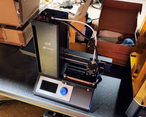 The Monoprice Select Mini 3D Printer V2 which was recently added to my collection.
