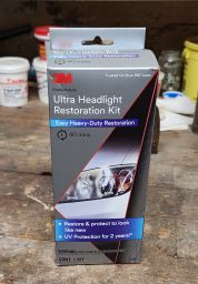 The 3M Headlight Restoration Kit I just used.