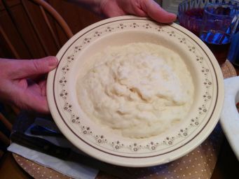 Creamy parmesan mashed potatoes.