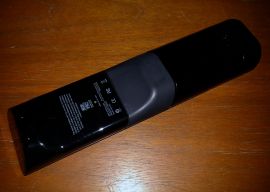 The back of the remote.