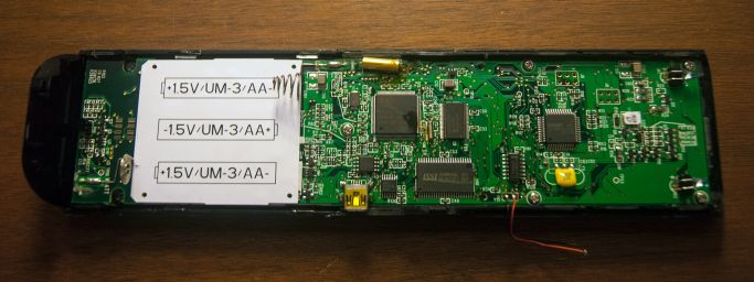 The PCB inside the Nevo C2 remote, full view.