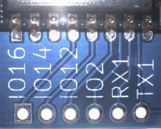 A close-up view of the silkscreening on a PCB fabricated by Seed Studio's Fusion service.